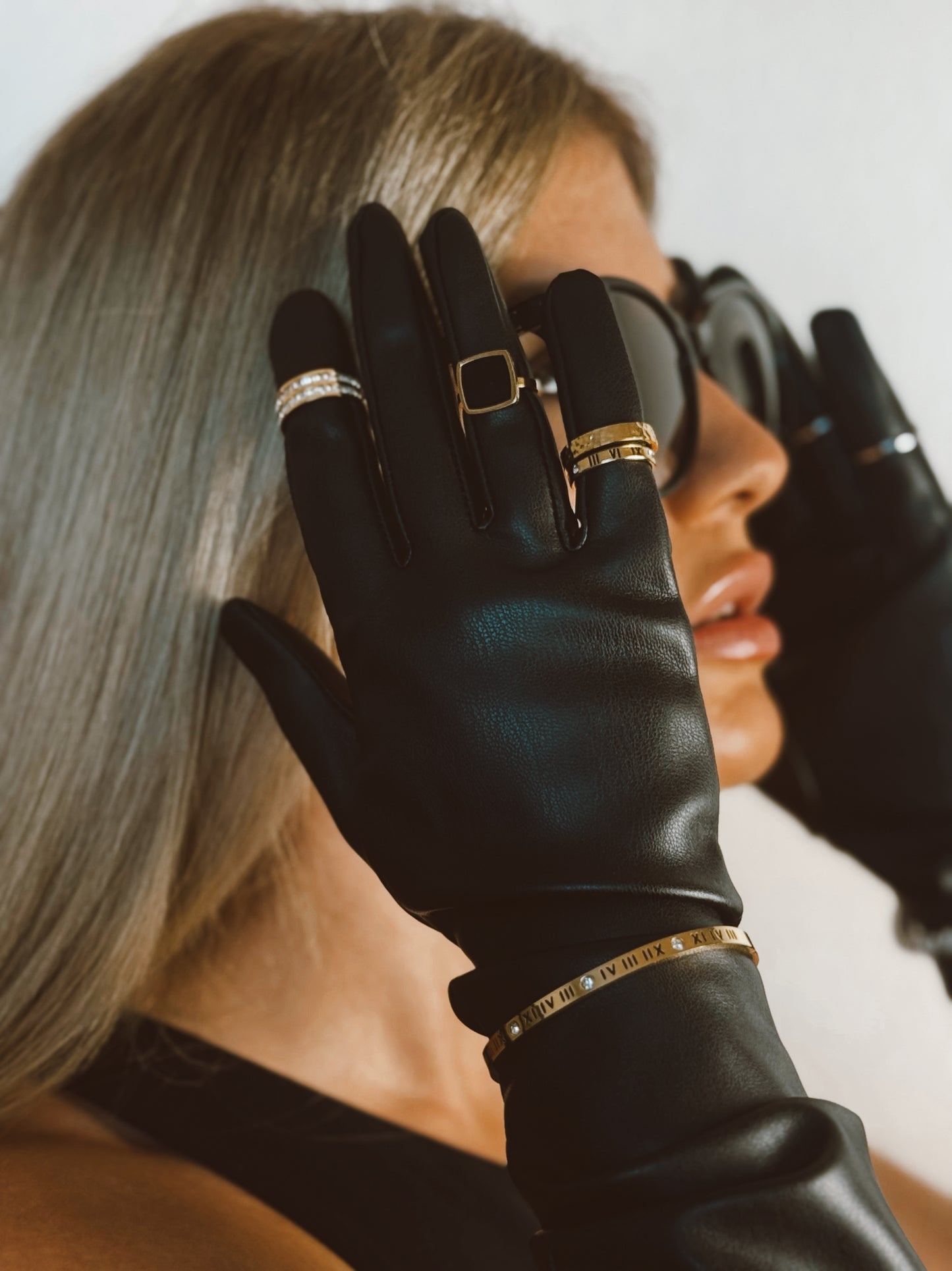 Roman Charm Gold Bangle