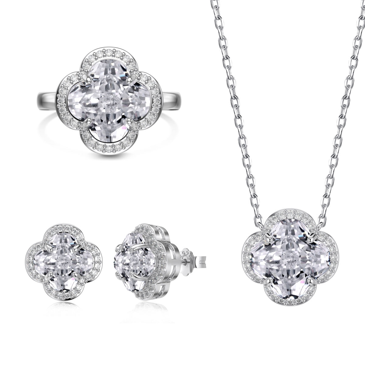 Clover Bloom S925 Moissanite Collection