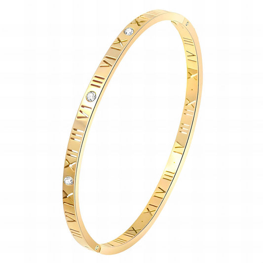 Roman Charm Gold Bangle