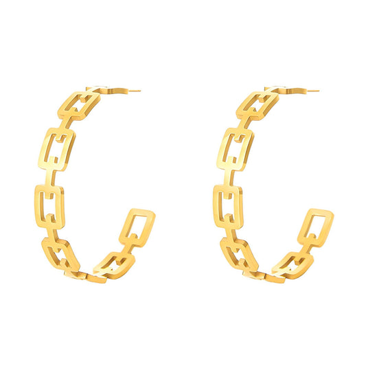 Golden Link Hoops