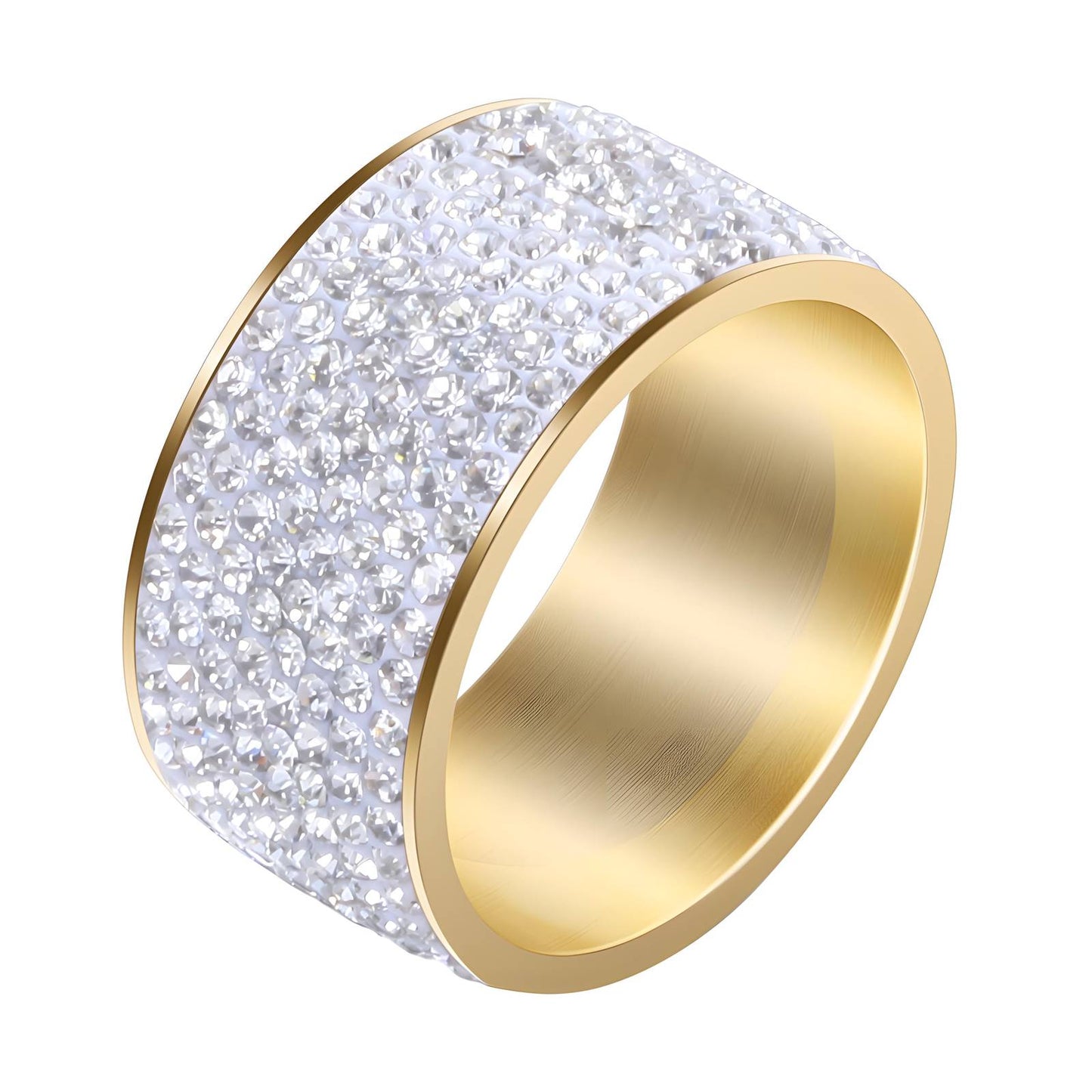 Golden Pave Ring