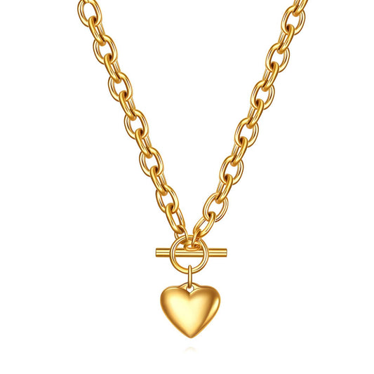 Golden Heart Whisper Necklace