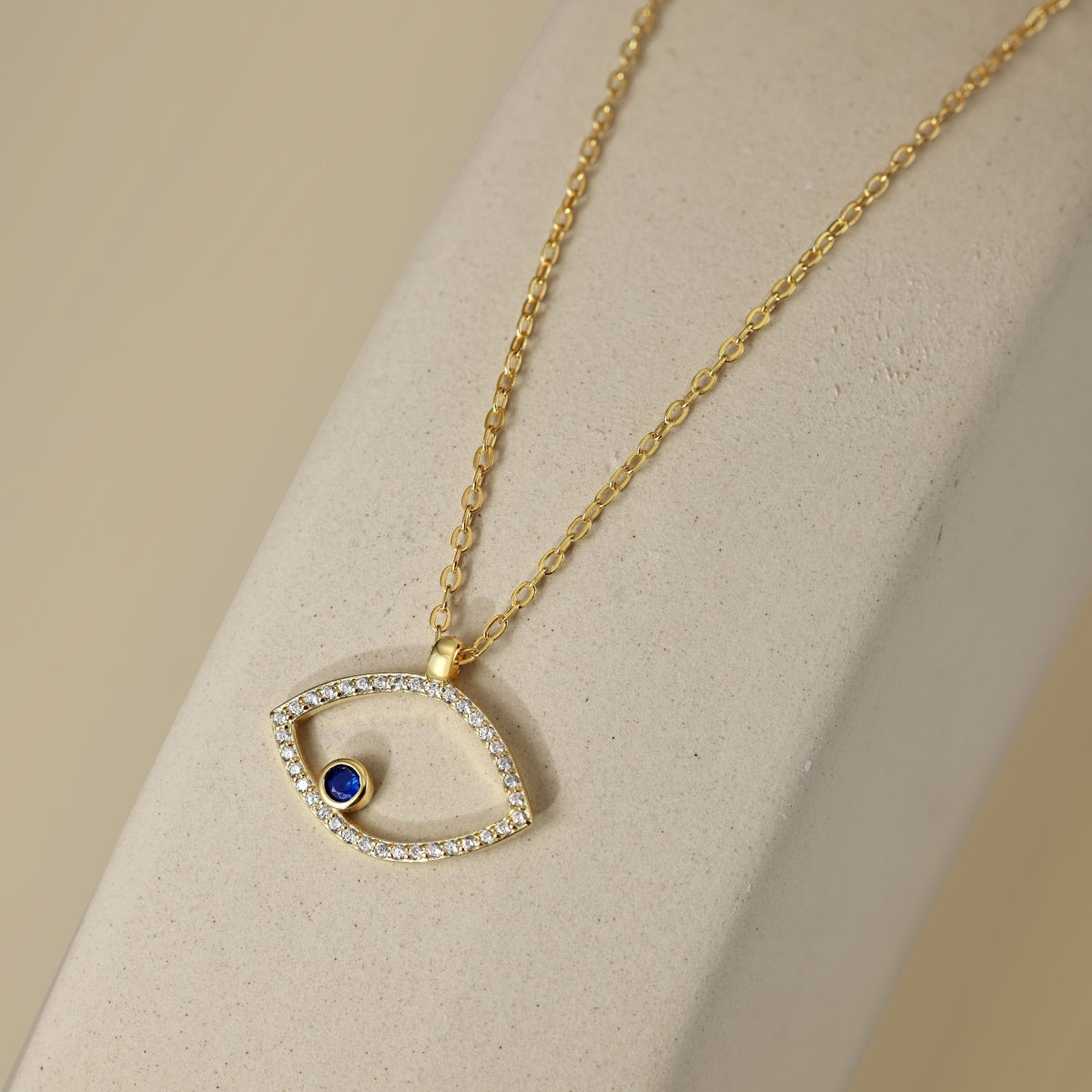 Sapphire Evil Eye Protection Necklace