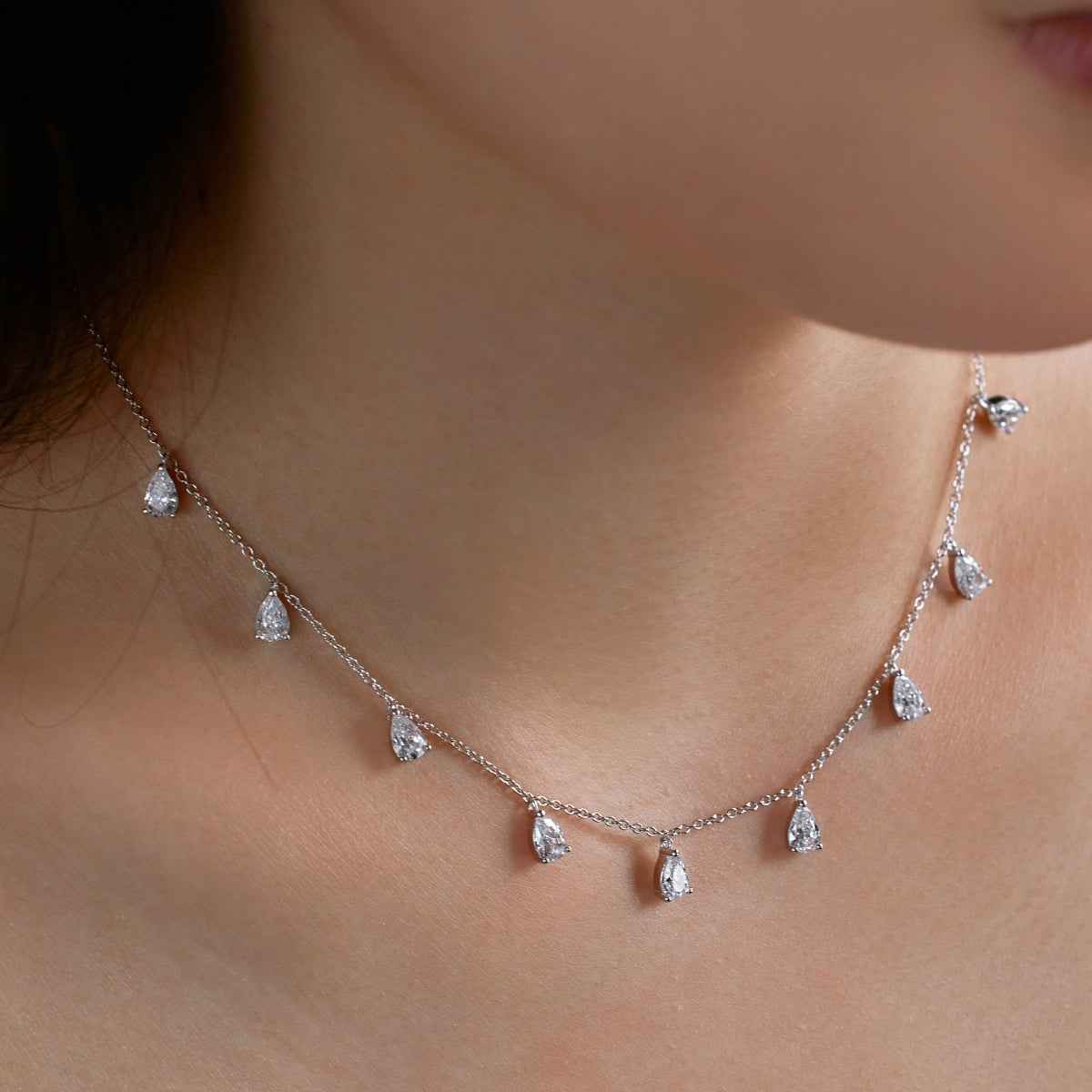 Sterling Dewdrop Necklace