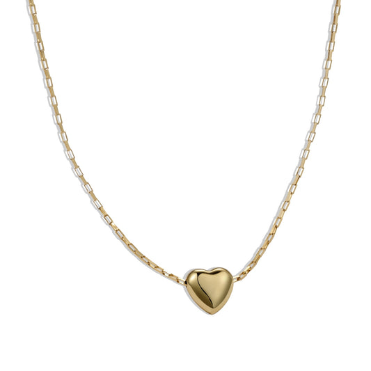 Eternal Love S925 18K Gold-Plated Heart Necklace