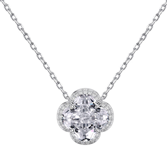 Clover Bloom S925 Moissanite Necklace