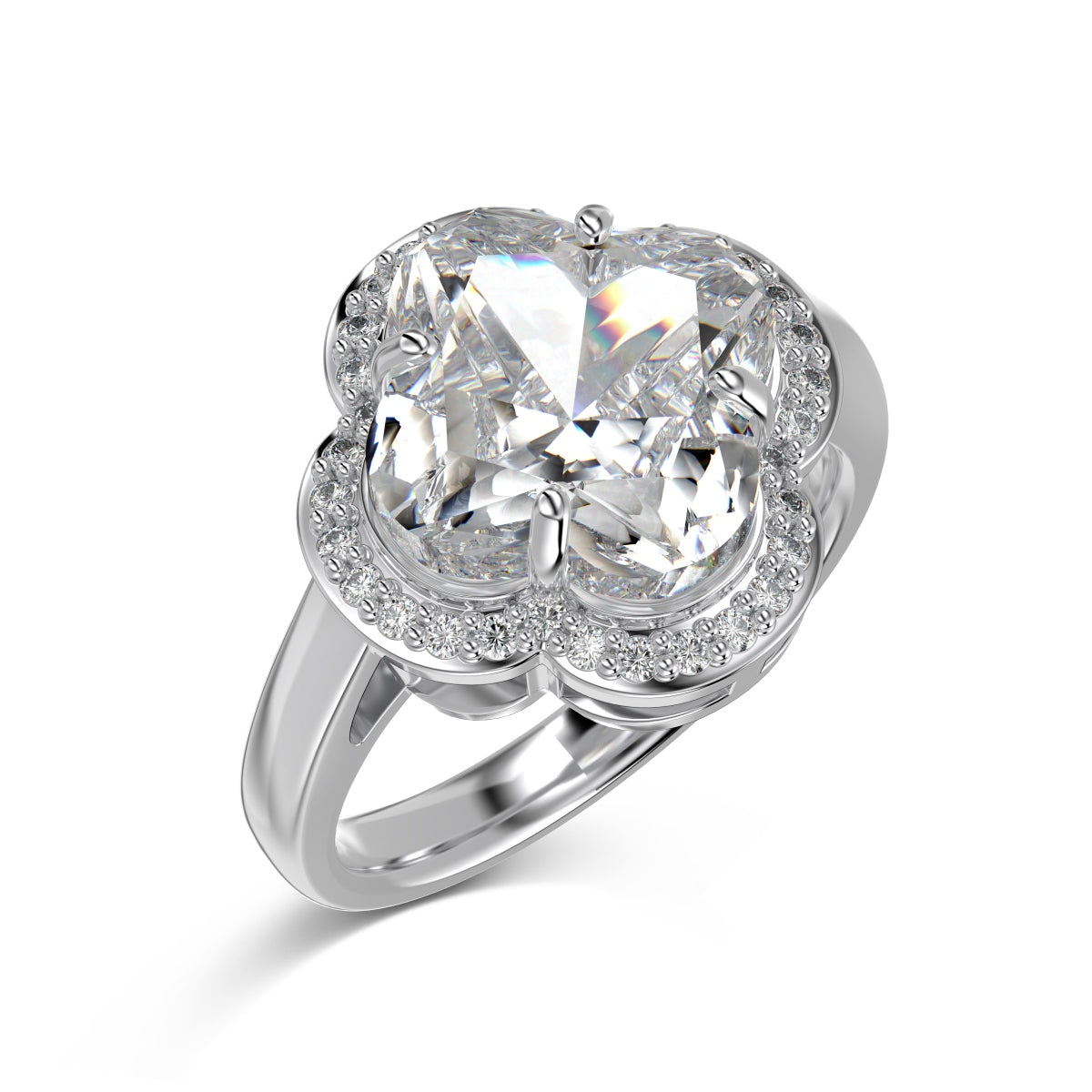 Clover Bloom S925 Moissanite Set