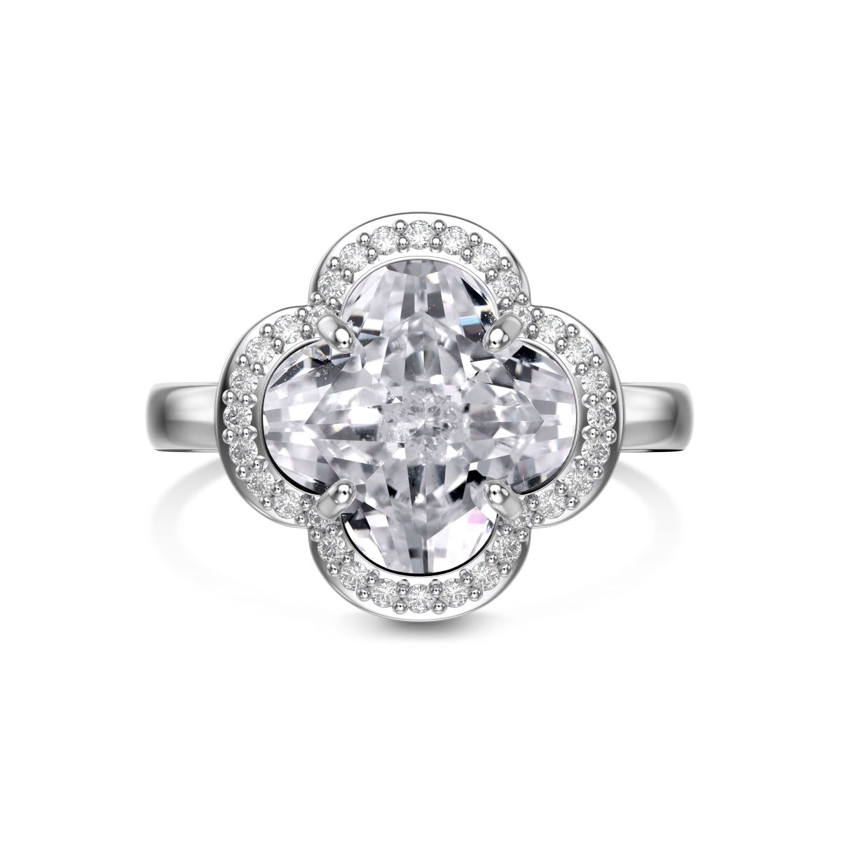 Clover Bloom S925 Moissanite Set