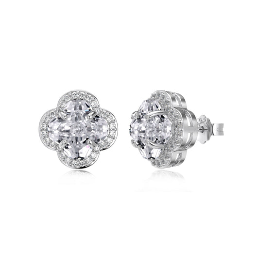 Clover Bloom S925 Moissanite Earrings