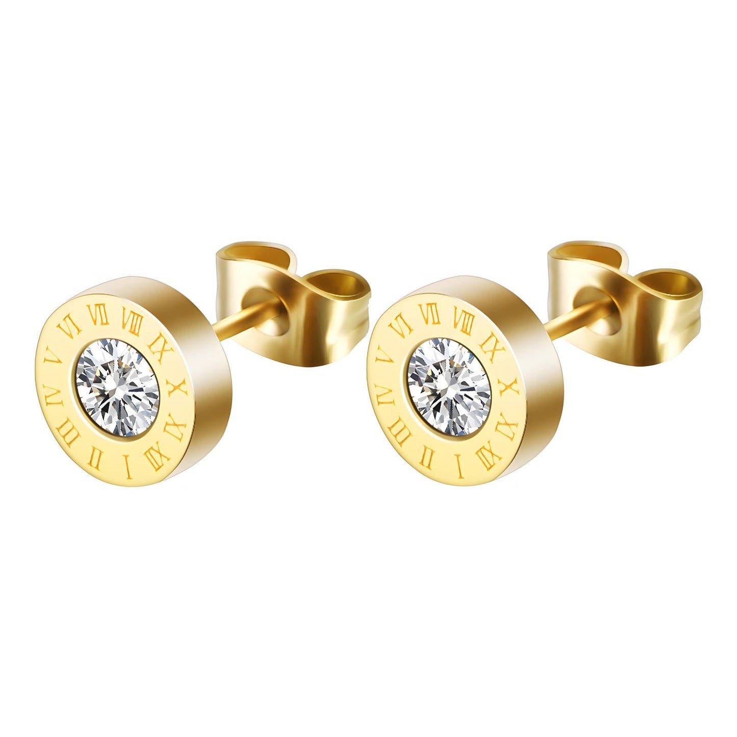 Roman Sparkle Stud Earrings