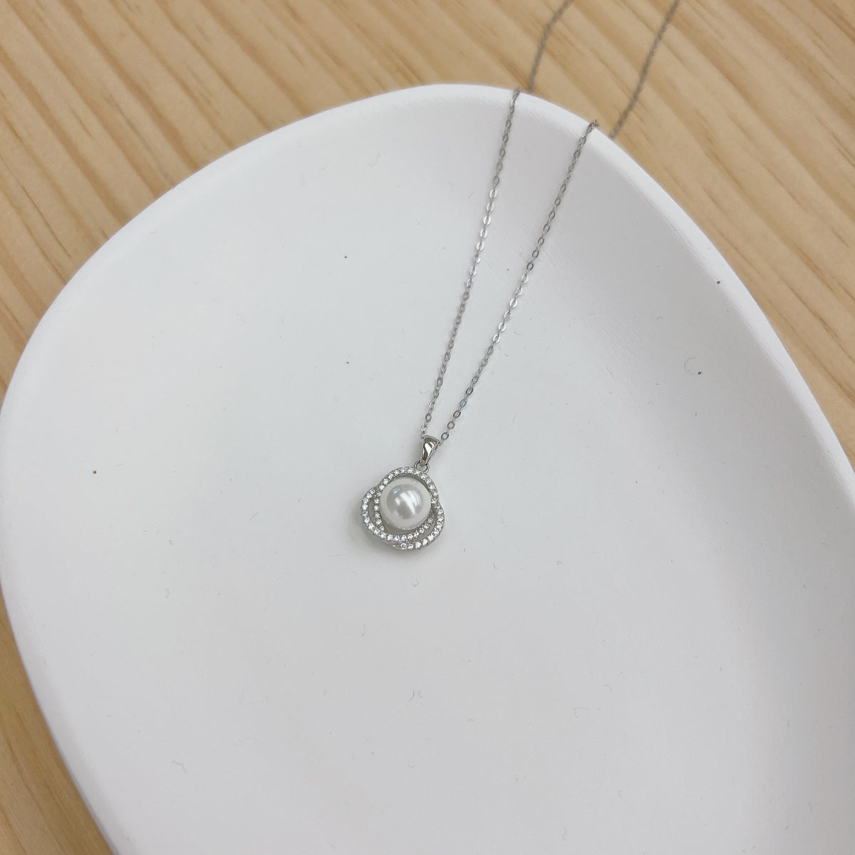 S925 Shell Pearl 8MM Necklace